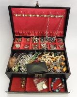 Lot 110 - A box of costume jewellery