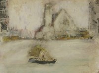 Lot 326 - Leo McDowell (1936-2011)
'PASSING THE LIGHTHOUSE'
Signed l.r.