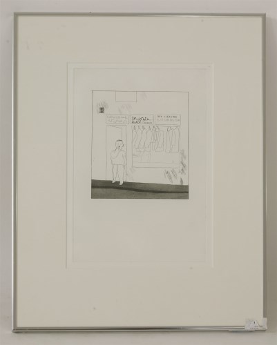 Lot 129 - David Hockney RA (b.1937)
'THE SHOP WINDOW OF A TOBACCO STORE'
Etching with aquatint