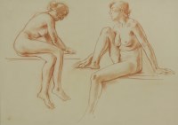 Lot 135 - Wilfred Gabriel de Glehn RA (1870-1951)
NUDE STUDIES
Red chalk
35.5 x 48cm

Provenance:  With David Messum Fine Art Gallery.

*Artist's Resale Right may apply to this lot.