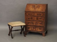 Lot 664 - A Victorian rosewood 'X' frame stool