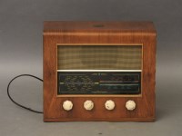 Lot 504 - A vintage walnut cased Bush radio