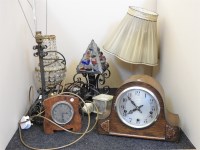 Lot 422 - Five various table clocks