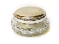 Lot 178 - A large silver topped glass jar