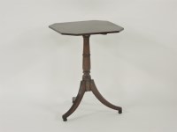 Lot 604 - A 19th century mahogany snap top tripod table