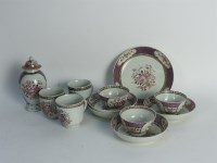 Lot 262 - An assortment of 18th century Chinese Famille rose tea wares