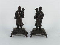 Lot 268 - Two 19th century Chinese bronze figures