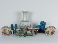 Lot 444 - Chinese ceramics including a vase