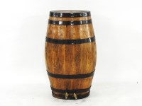 Lot 562 - A large oak port pipe cask