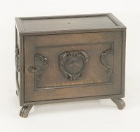 Lot 530A - An oak spice cabinet