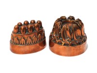 Lot 231 - Two Victorian copper jelly moulds
