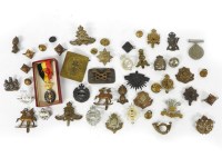 Lot 124 - A collection of cap badges