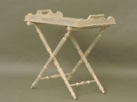 Lot 744 - A butlers tray on stand