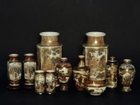 Lot 311 - Eleven various pieces of 'Satsuma' pottery