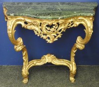 Lot 694 - A 19th century gilt wood consol table