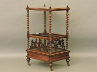 Lot 749 - A Victorian rosewood whatnot