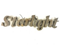 Lot 779A - Polished steel letters 'Starlight'