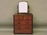 Lot 733 - A Victorian mahogany dressing chest