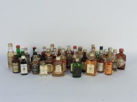 Lot 559 - Approximately 350 miniature bottles of spirits and fortified wines