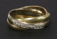 Lot 112 - An 18ct gold Russian wedding ring