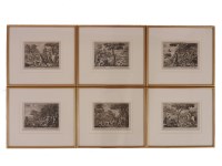 Lot 577 - After Wenceslaus Hollar (1607-77)
A set of six engravings of hunting scenes