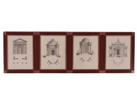 Lot 582 - A set of four architectural prints