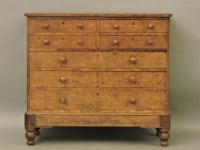 Lot 684 - A Victorian burr walnut chest