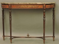 Lot 700 - A French style mahogany console table