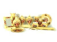 Lot 442 - A collection of fifteen Aynsley 'Orchard Gold' items