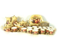 Lot 487 - An Aynsley 'Orchard Gold' tea set