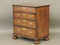 Lot 688 - A Georgian style walnut chest