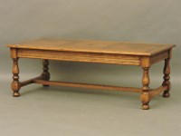 Lot 742 - A modern rectangular oak coffee table