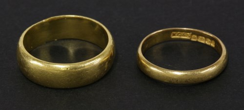 Lot 146 - Two 22ct gold wedding rings