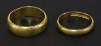 Lot 146 - Two 22ct gold wedding rings
