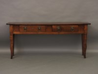 Lot 588 - A walnut dresser base