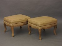 Lot 634 - A pair of modern Ottoman stools