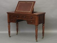 Lot 741 - A Victorian mahogany writing table