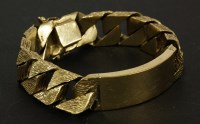 Lot 86 - A 9ct gold identity bracelet