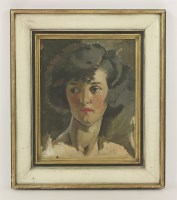 Lot 289 - Bernard Fleetwood Walker RA (1893-1965)
A PORTRAIT STUDY OF A YOUNG WOMAN
Signed and dated 1930 l.r.