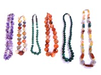 Lot 188 - A collection of gemstone beads