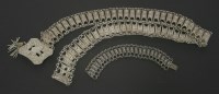 Lot 205 - A Turkish white metal filigree belt