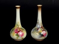 Lot 270 - A pair of Royal Worcester vases