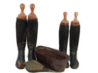 Lot 248 - Two pairs of leather riding boots