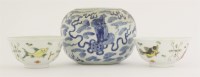 Lot 168A - A blue and white jar with Buddhist lion
