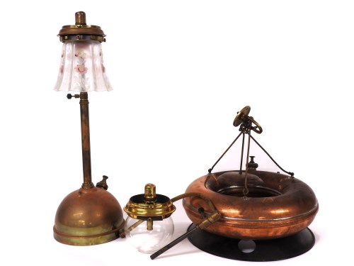 Lot 199 - An unusual copper ceiling light