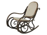 Lot 525 - A Thonet rocking chair
