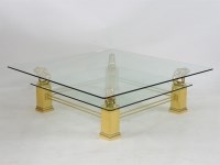 Lot 485 - A modern square coffee table