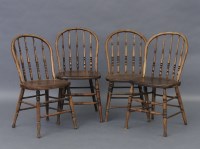 Lot 461A - A set of four spindle back chairs
