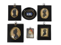 Lot 124 - Four 19th century portrait silhouettes