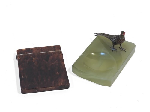 Lot 147 - A tortoiseshell card case
